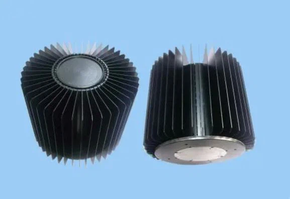 round LED extruded heat sink