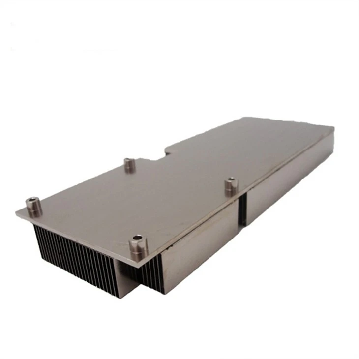 Aluminum Stamping Fin PCB Heat Sink With Heat Pipes