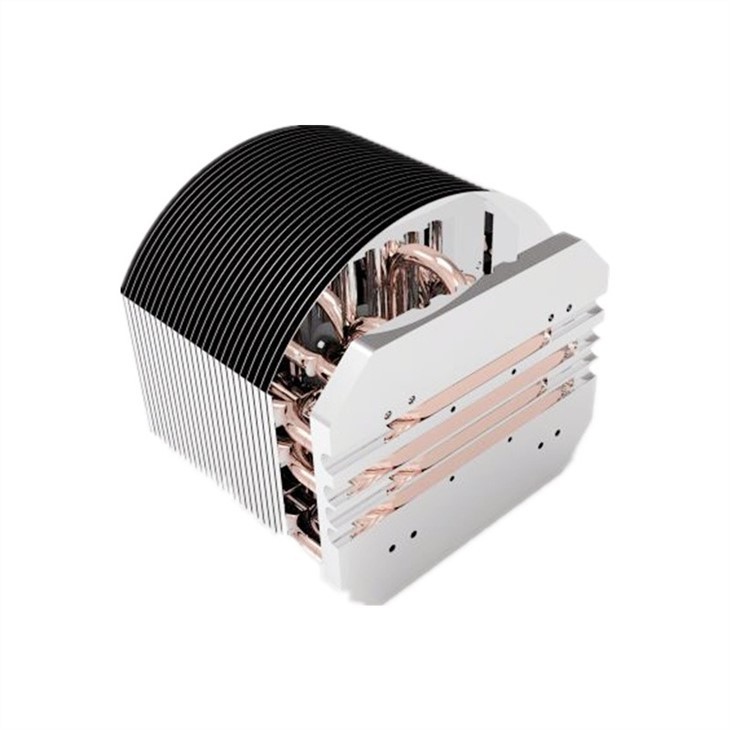 Aluminum Zipper Fin Heat Pipe Heat Sink For LED