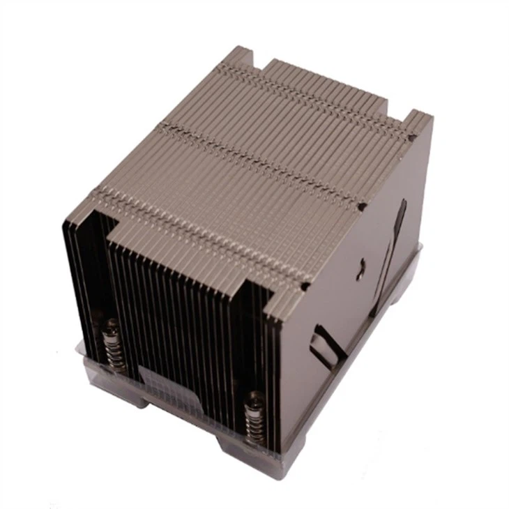 Aluminum Zipper Fin PCH Heat Sink With Heat Pipes